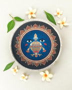 ASHTAMANGAL DECOR PLATES (SET OF 8) - 18.5 cm