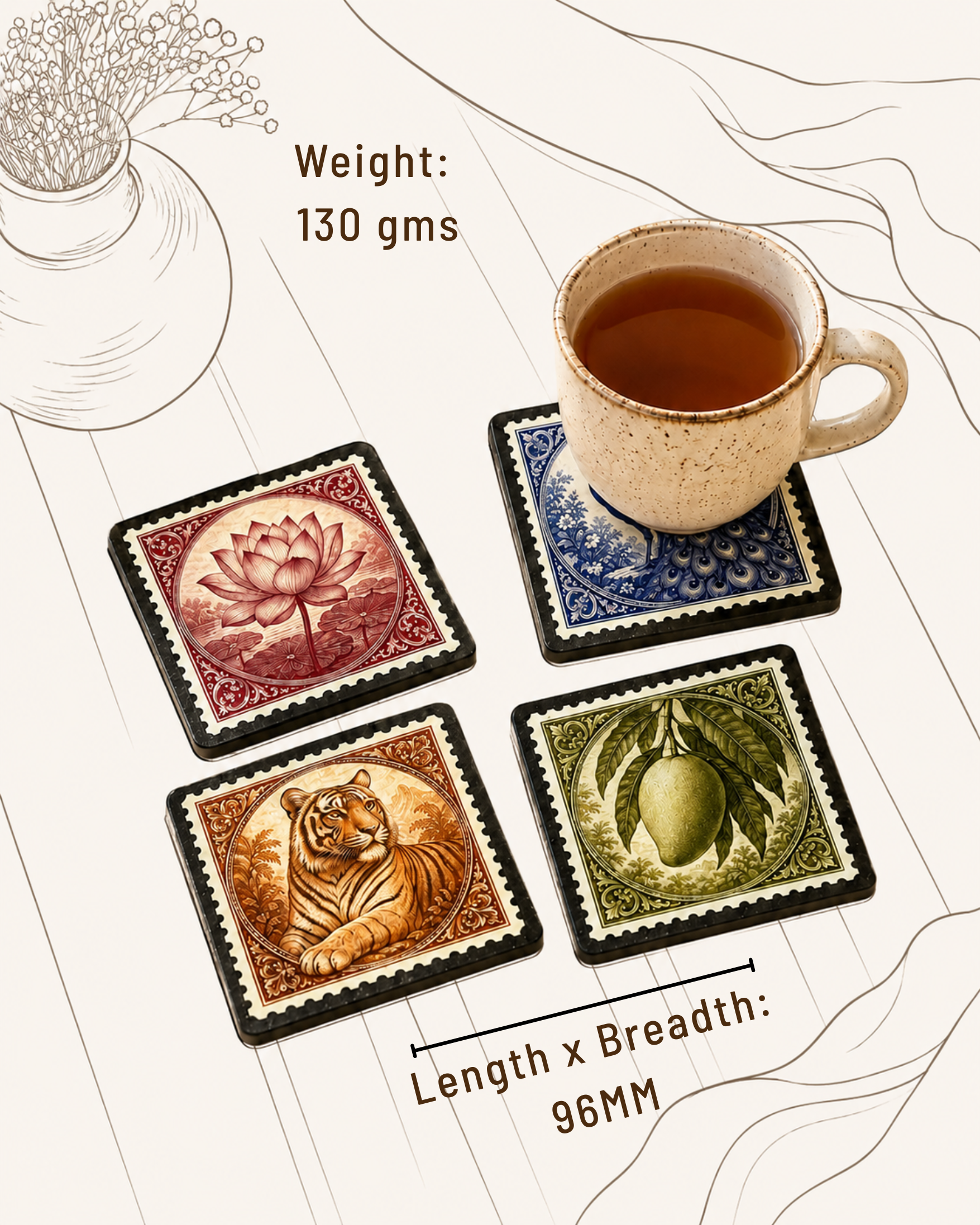 NATIONAL SYMBOL COASTERS