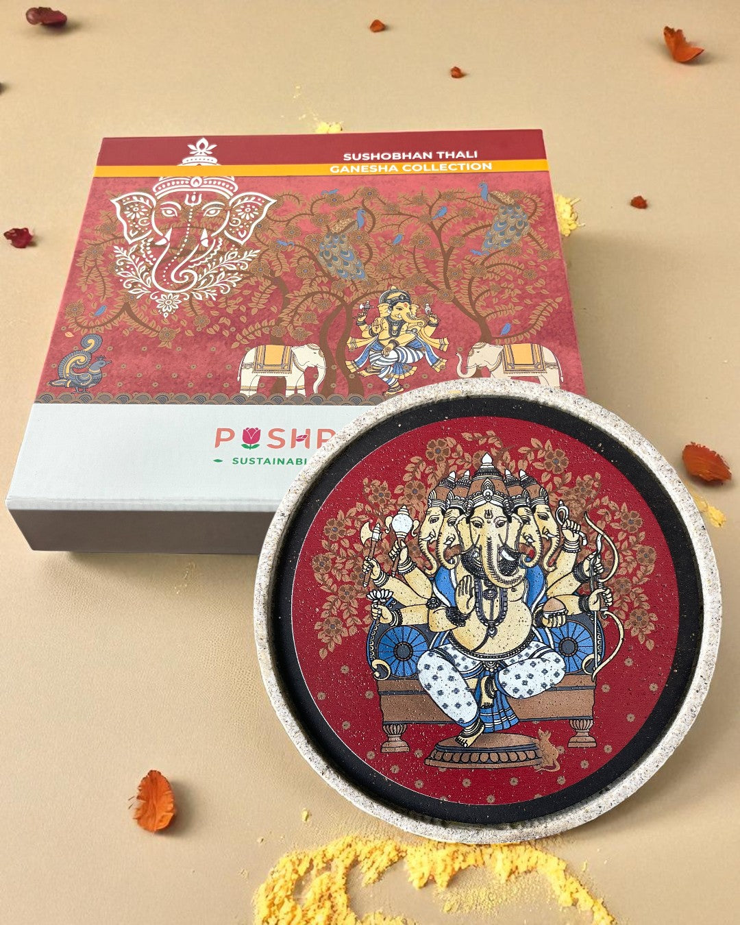 SUSHOBHAN THALI - Panchamukhi Ganesha (18.5 cm)