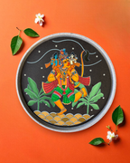 SUSHOBHAN THALI - Hanumanji with Shri Ram and Lakshman (18.5 cm)