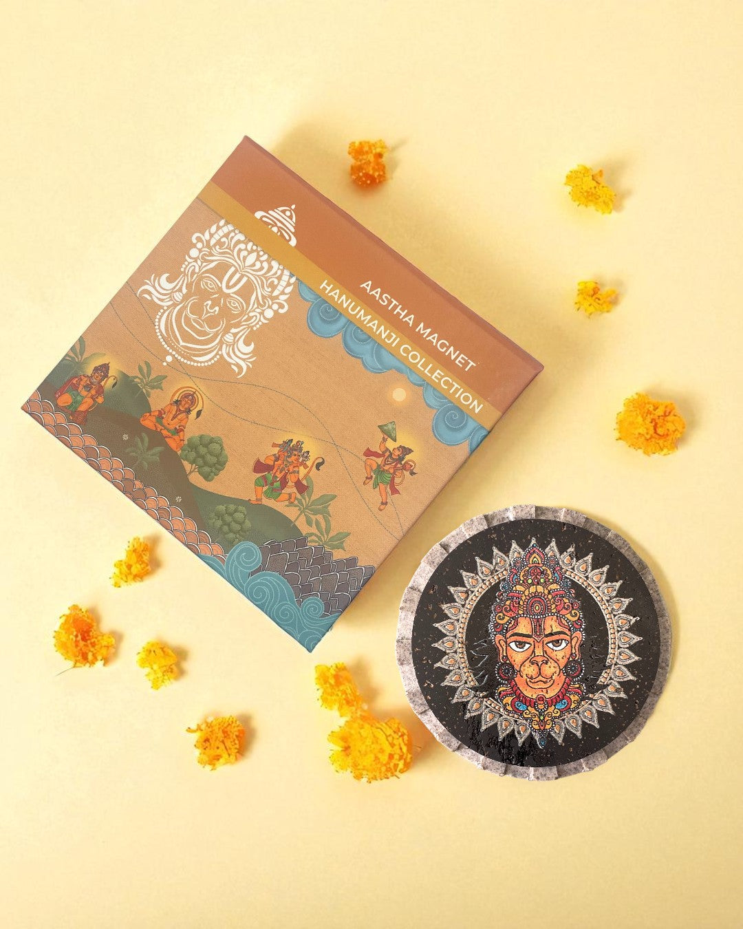 AASTHA MAGNET - Hanumanji Face (Circle)