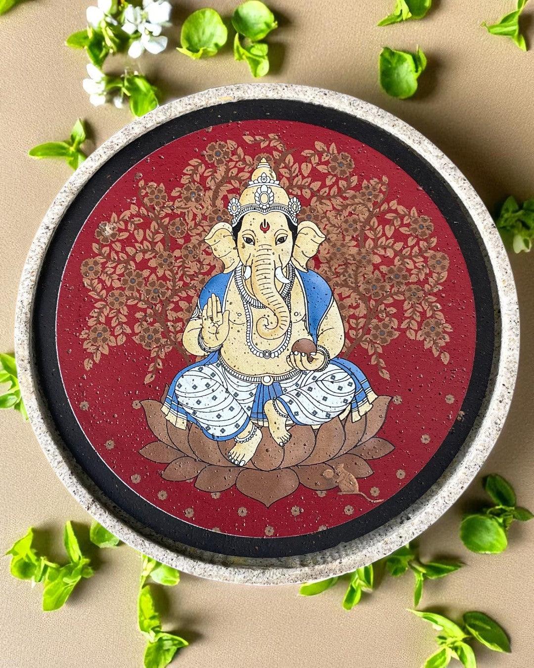 SUSHOBHAN THALI - Ganesha - Left trunk (25 cm)