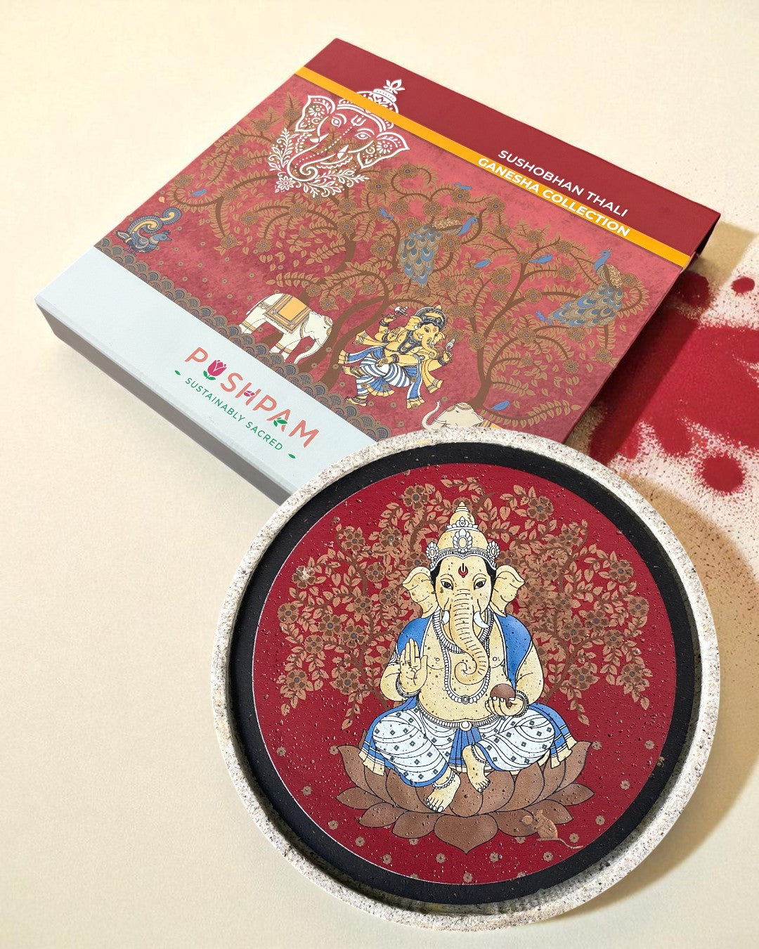 SUSHOBHAN THALI - Ganesha - Left trunk (25 cm)