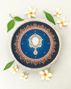 ASHTAMANGAL DECOR PLATES (SET OF 8) - 18.5 cm