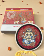 SUSHOBHAN THALI - Trimukhi Ganesha (18.5 cm)