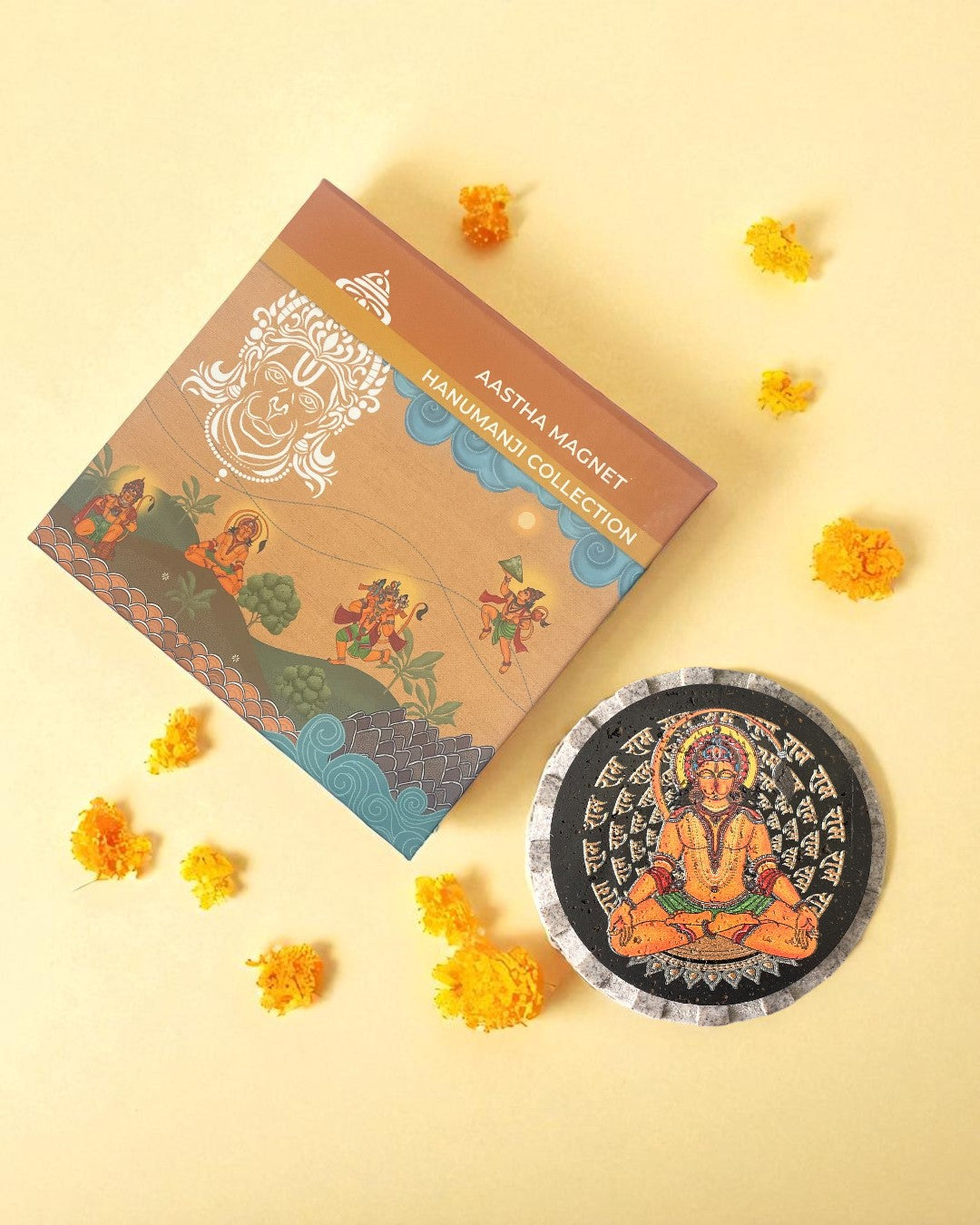 AASTHA MAGNET  - Hanumanji in Meditation (Circle)