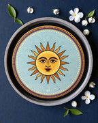 Eco-friendly Jain wall decor Sun Swapna representing energy and enlightenment