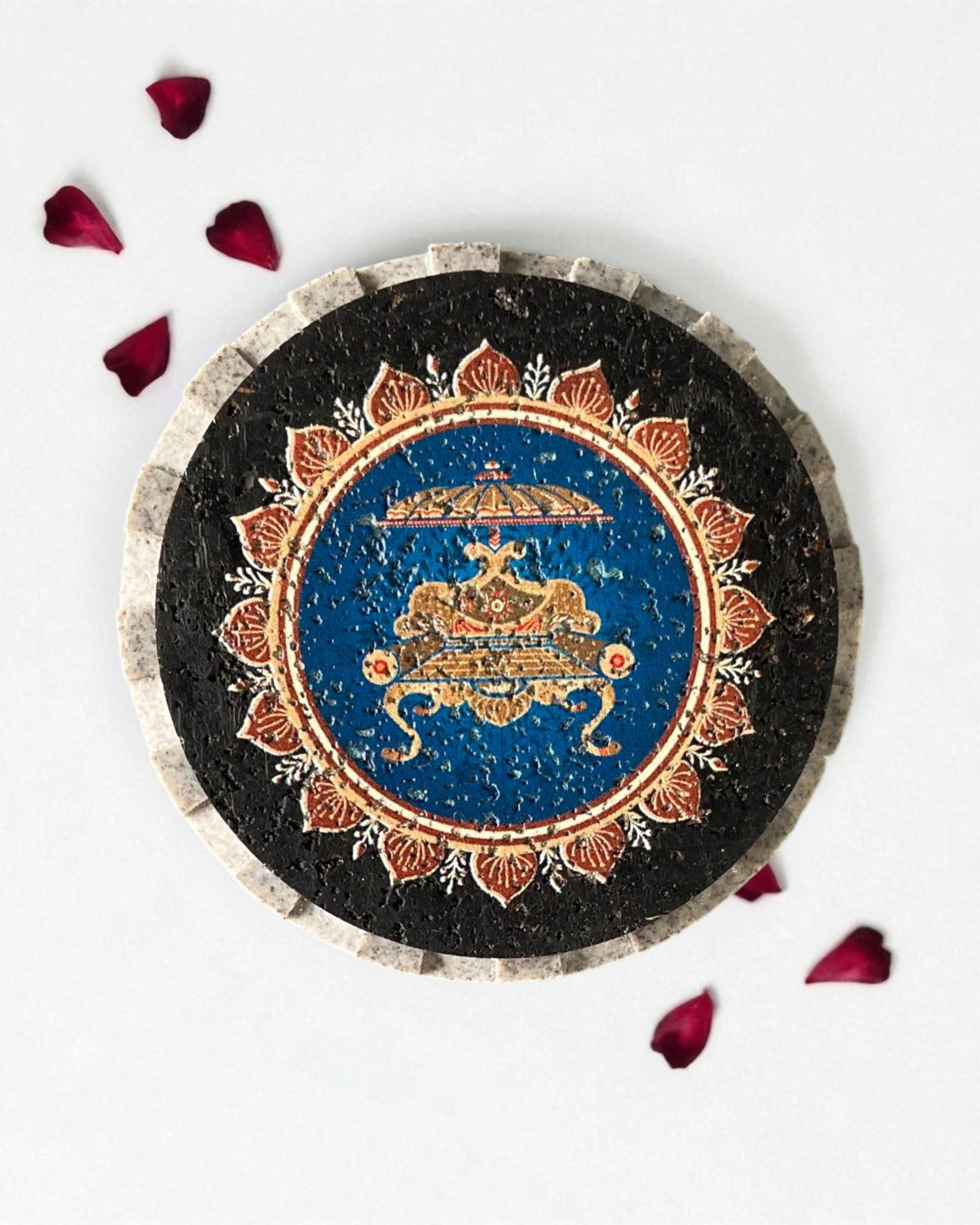 Sustainable Bhadrasana Ashtamangal Jain spiritual wall decor