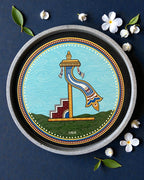 Sustainable Jain spiritual decor Flag Swapna symbol of victory and dharma