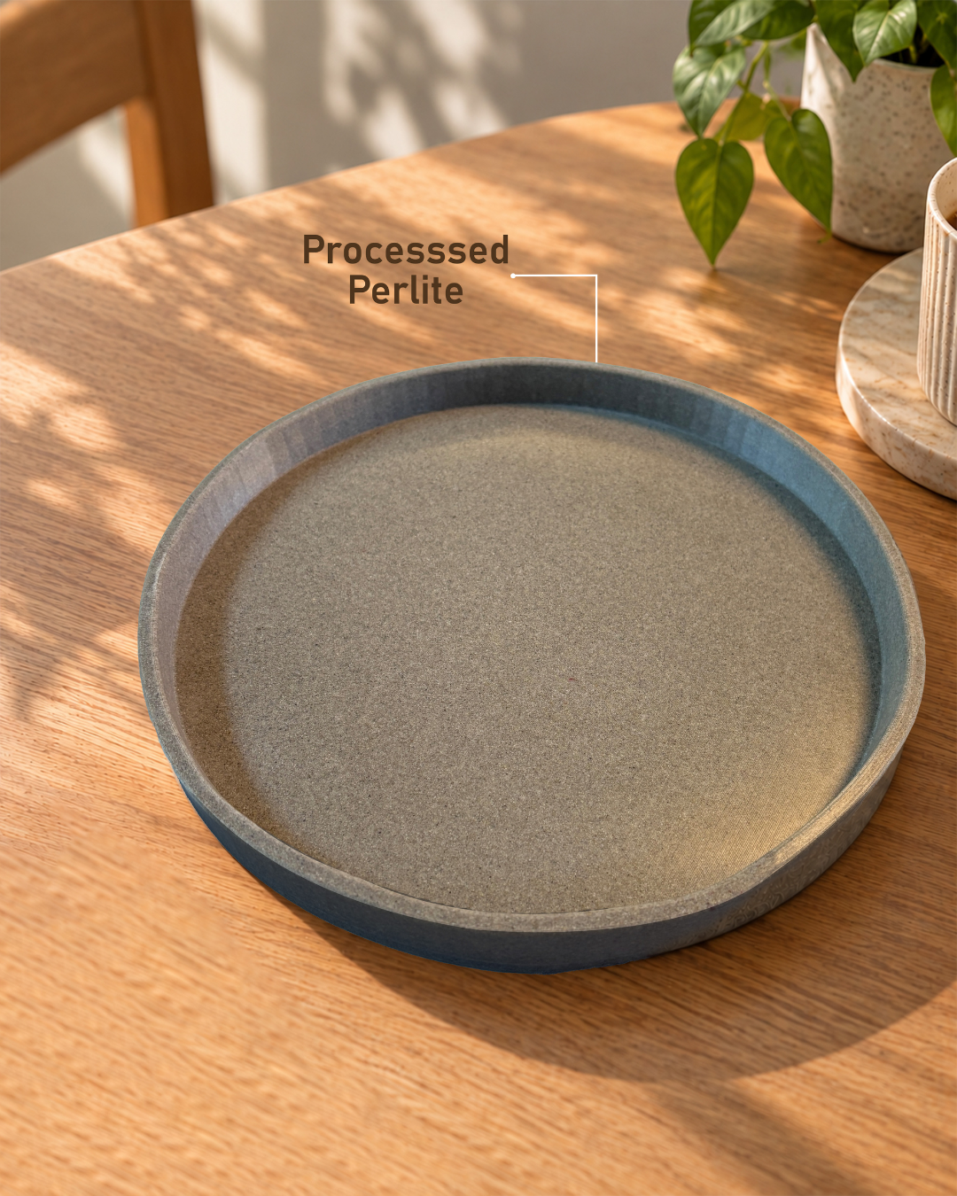 CIRCULAR GREY TRAY