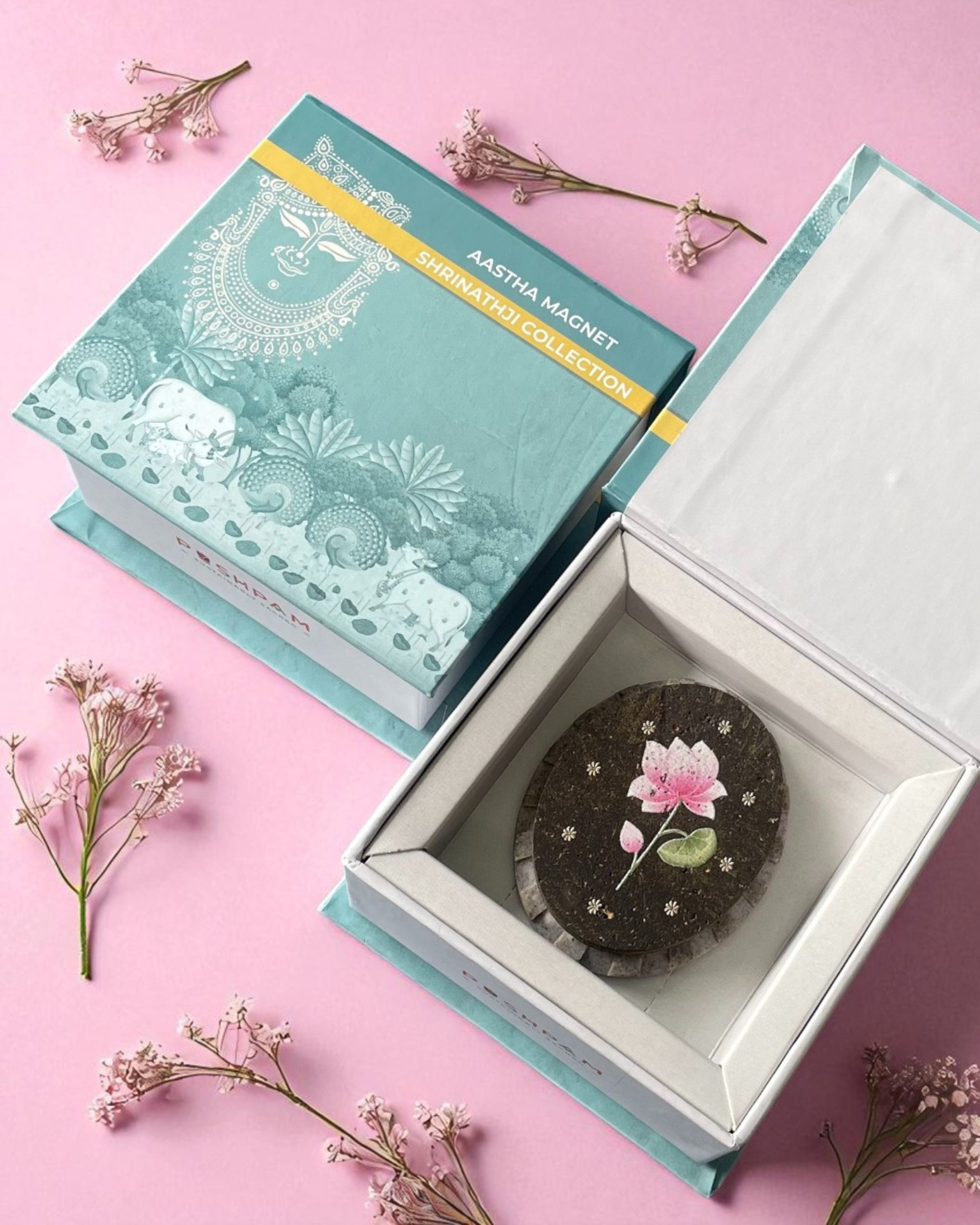 ASTHA MAGNET - Lotus (Oval)