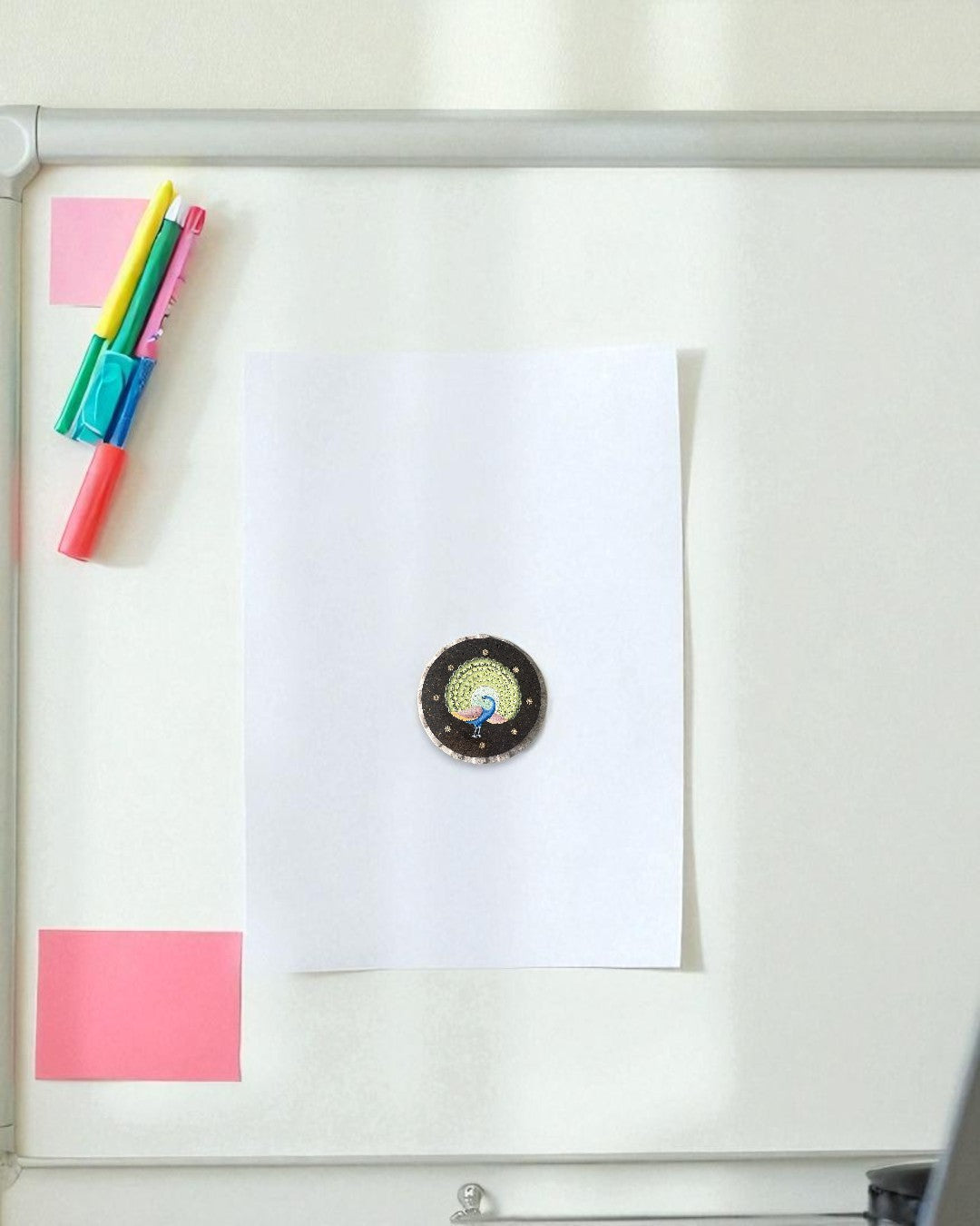 AASTHA MAGNET - Peacock (Circle)