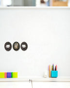 AASTHA MAGNET - Set of Purna Chhavi and Cows (Oval)