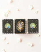 AASTHA MAGNET - Set of Purna Chhavi and Peacock (Rectangle)
