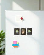 AASTHA MAGNET - Set of Purna Chhavi and Peacock (Rectangle)