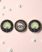 AASTHA MAGNET - Set of Mukharvind and Peacock (Circle)