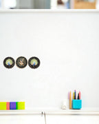 AASTHA MAGNET - Set of Purna Chhavi and Peacock (Circle)