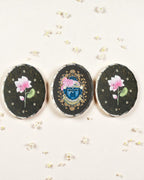 AASTHA MAGNET - Set of Mukharvind and Lotus (Oval)