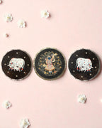 AASTHA MAGNET - Set of Purna Chhavi and Cows (Circle)