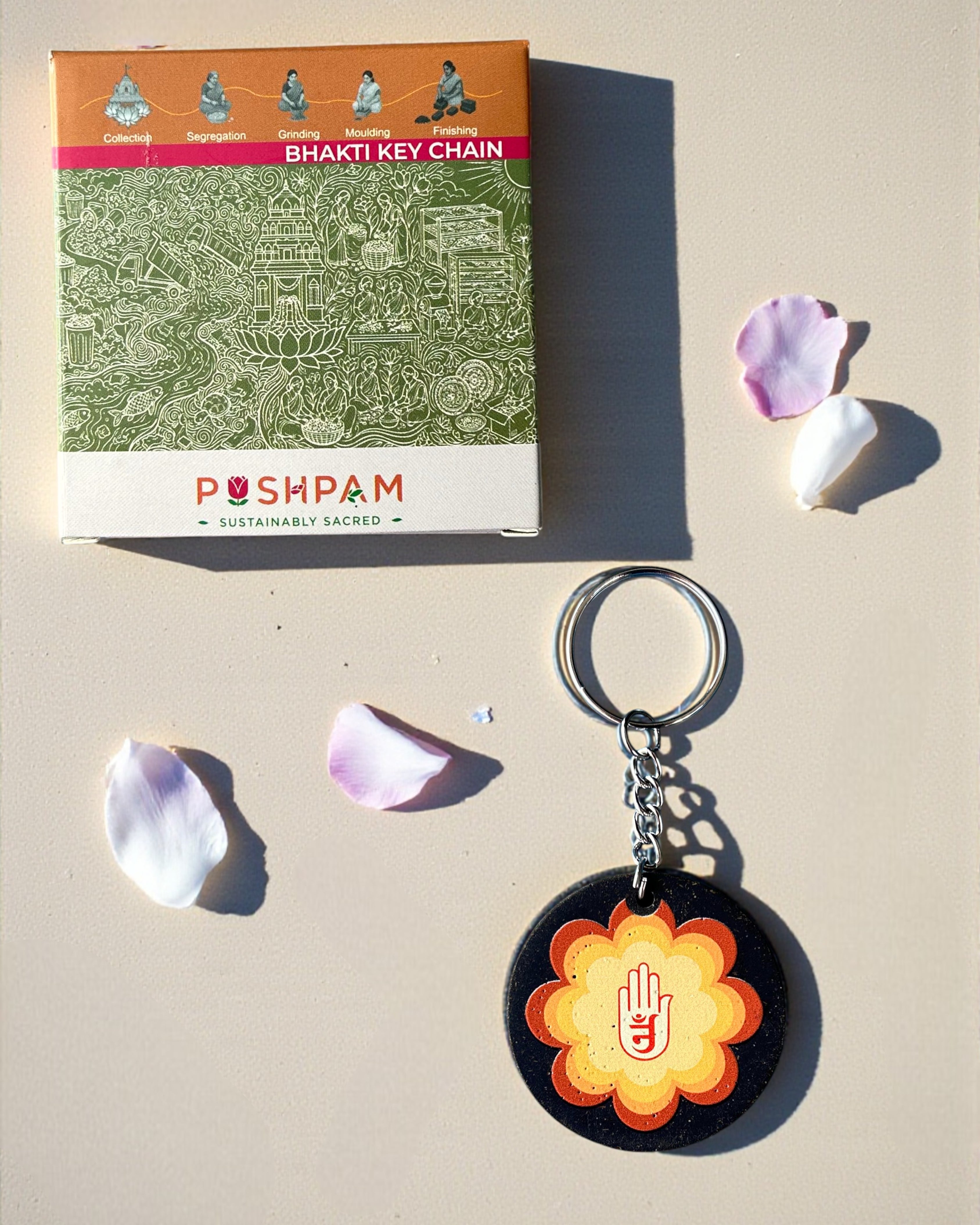 ECOFRIENDLY BHAKTI KEYCHAIN- AUM - JAINISIM
