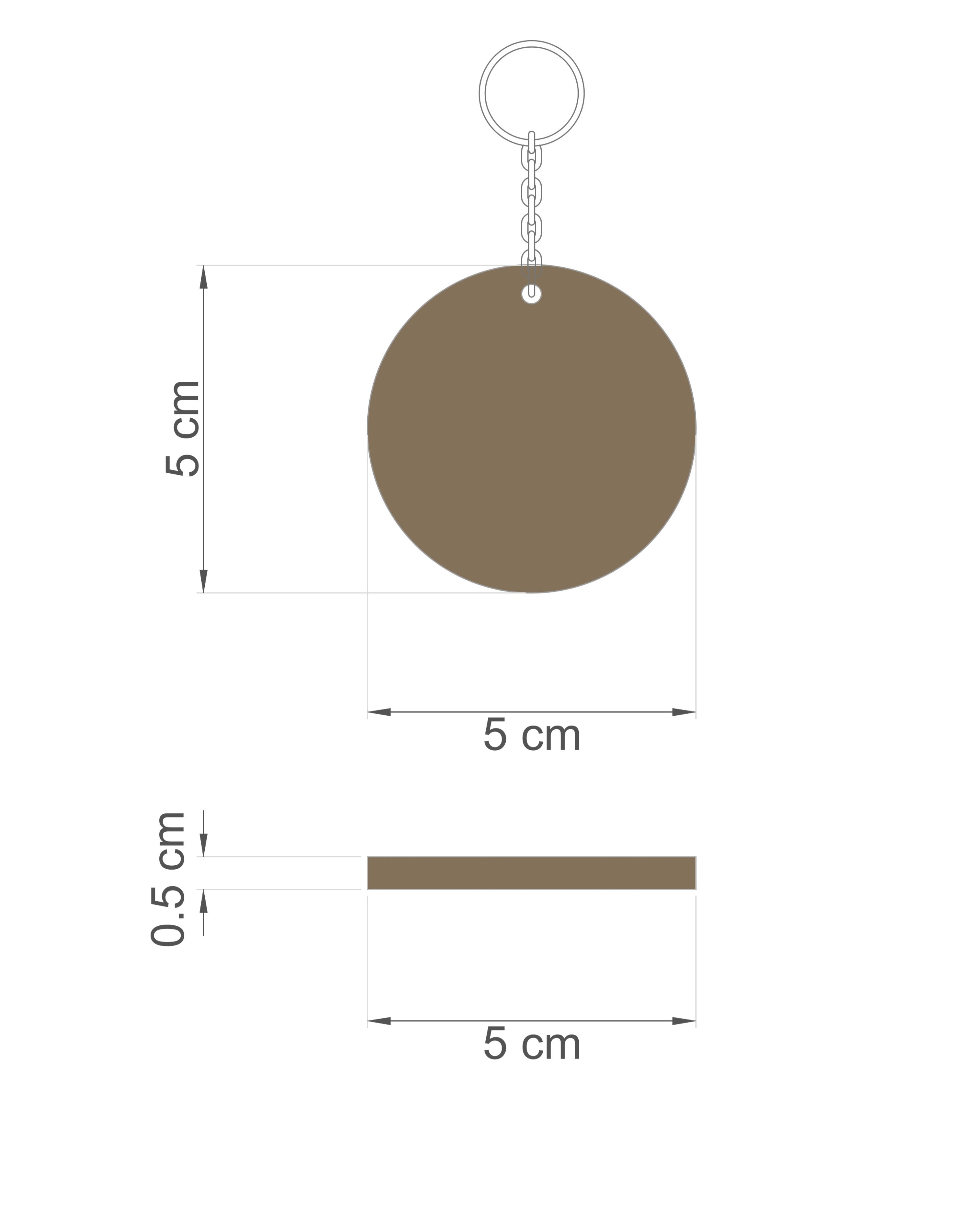 Pushpam Sustainable Jain Aum Symbol Keychain 