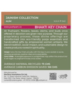 Pushpam Sustainable Jain Aum Symbol Bhakti Key chain 