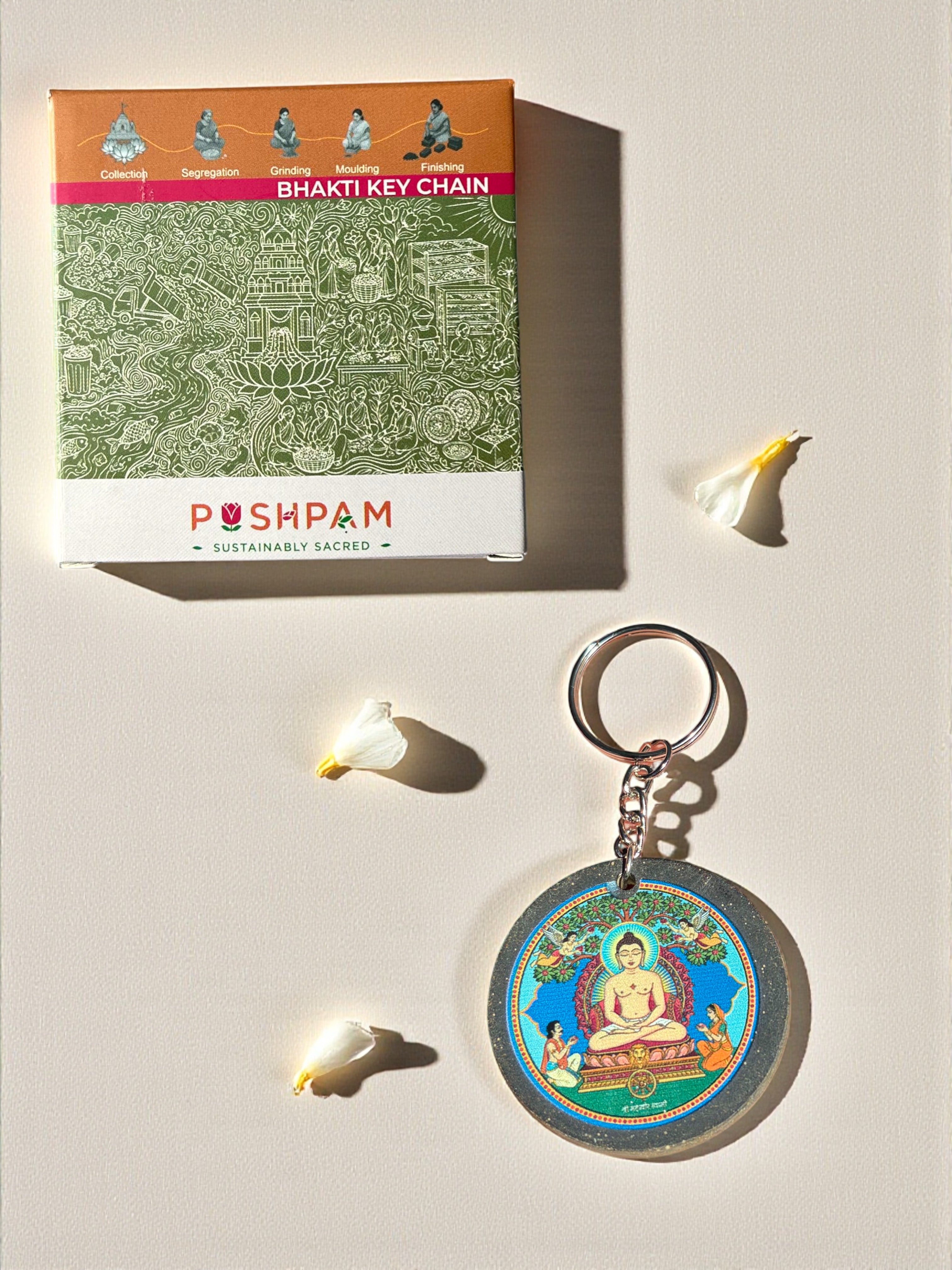 SUSTAINABLE BHAKTI KEYCHAIN- BHAGWAN MAHAVIR SWAMI