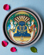 PARSHWANATH BHAGWAN DECOR PLATE - 25 cm