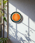 NAVKAR MANTRA DECOR PLATE - 25 cm