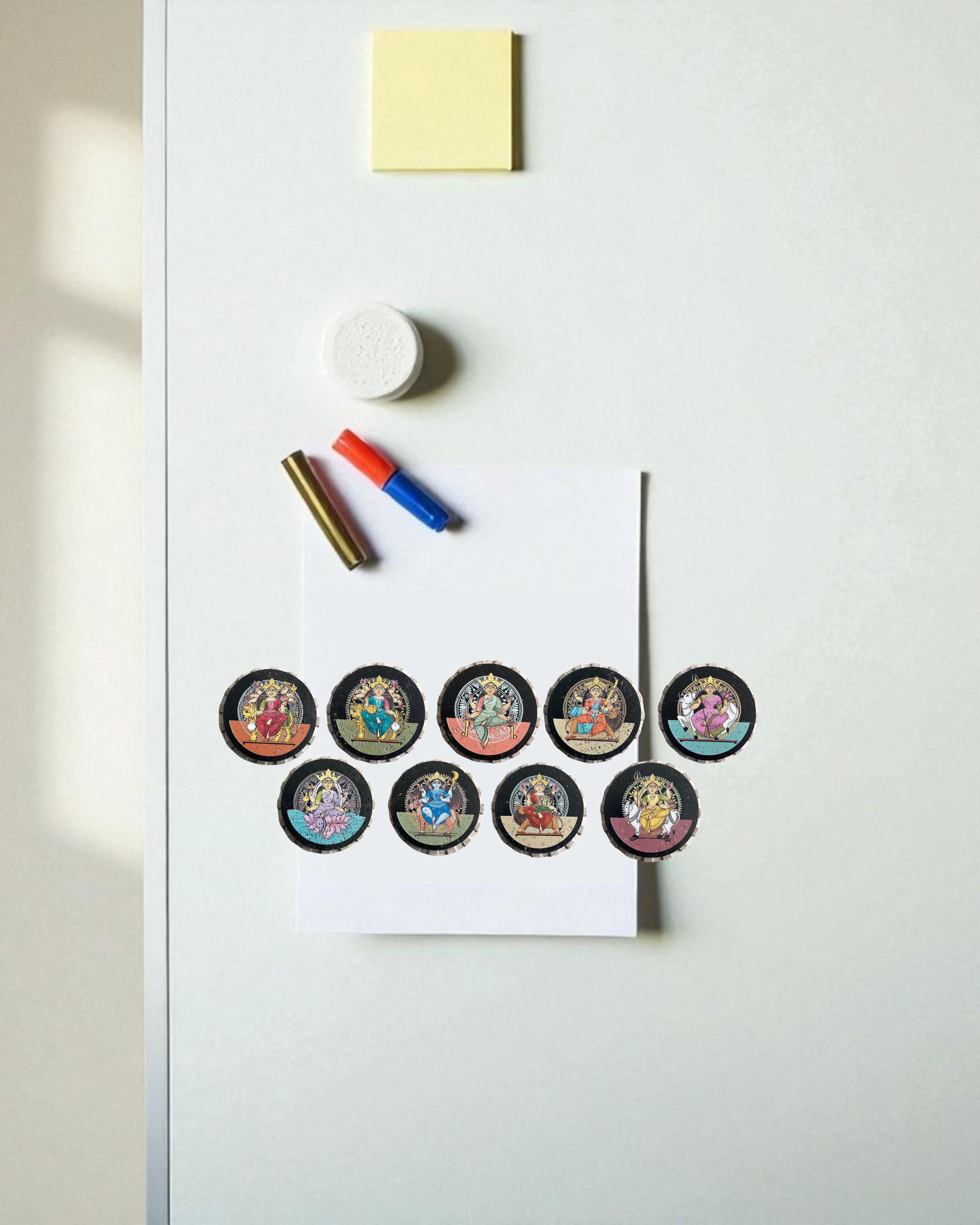 NAVDURGA  - AASTHA MAGNET SET (Circle)