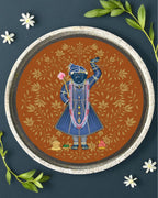 SUSHOBHAN THALI  - DARSHAN SET - Set of 1 Mukharvind (25 cm) and  8 Darshans (18.5 cm)