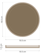 SUSHOBHAN THALI  - DARSHAN SET - Set of 1 Mukharvind (25 cm) and  8 Darshans (18.5 cm)