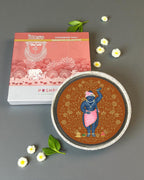 SUSHOBHAN THALI  - DARSHAN SET - Set of 1 Mukharvind and 8 Darshans (25cm)