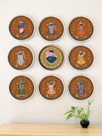SUSHOBHAN THALI  - DARSHAN SET - Set of 1 Mukharvind and 8 Darshans (25cm)