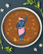 SUSHOBHAN THALI  - DARSHAN SET - Set of 1 Mukharvind and 8 Darshans (25cm)