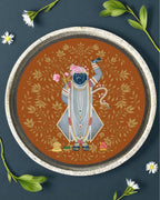 SUSHOBHAN THALI  - DARSHAN SET - Set of 1 Mukharvind (25 cm) and  8 Darshans (18.5 cm)