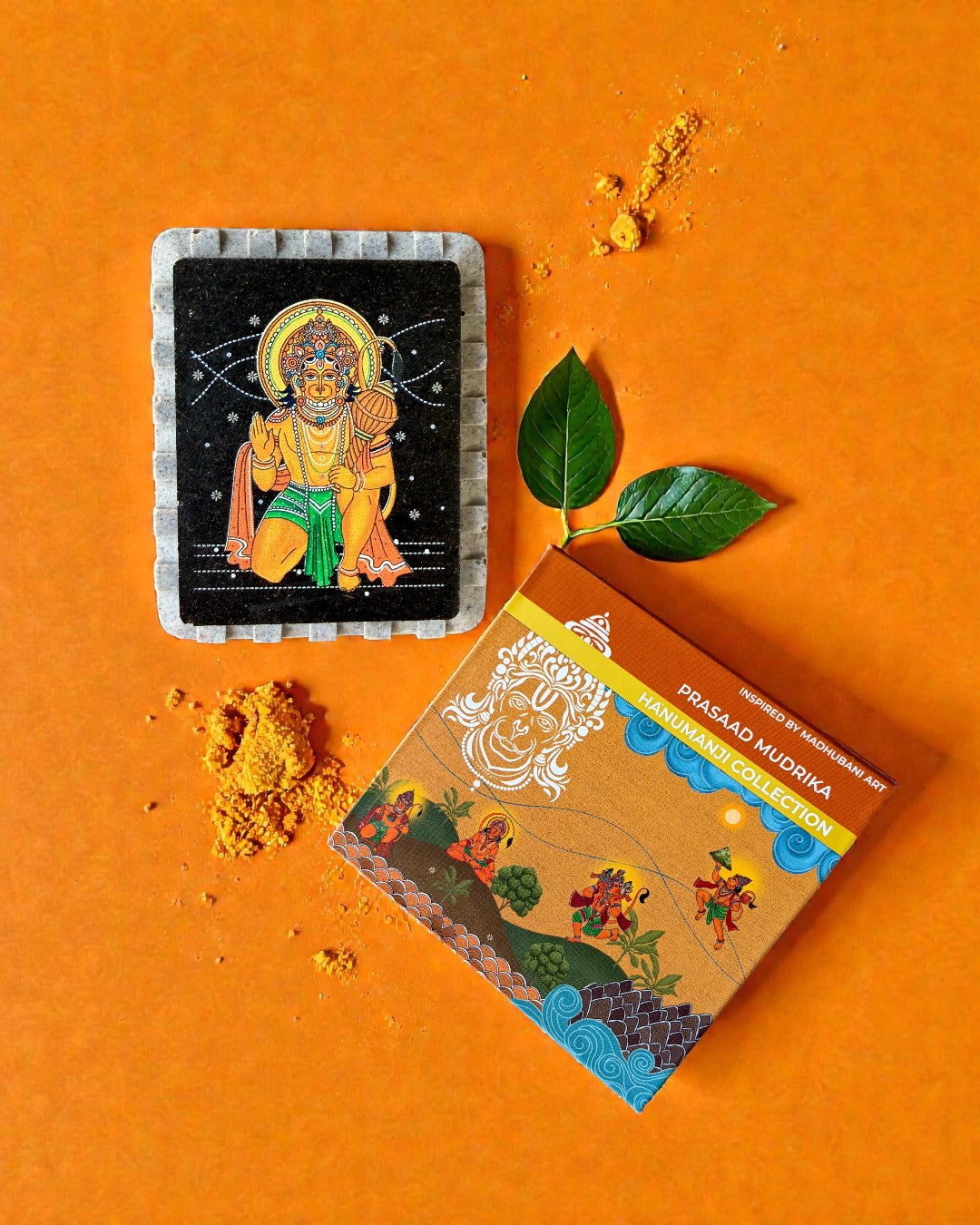 ECOFRIENDLY - PRASAAD MUDRIKA - Hanumanji Blessing Posture (Rectangle)