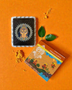 ECOFRIENDLY PRASAAD MUDRIKA - Radiant Hanuman  (Rectangle) BY PUSHPAM