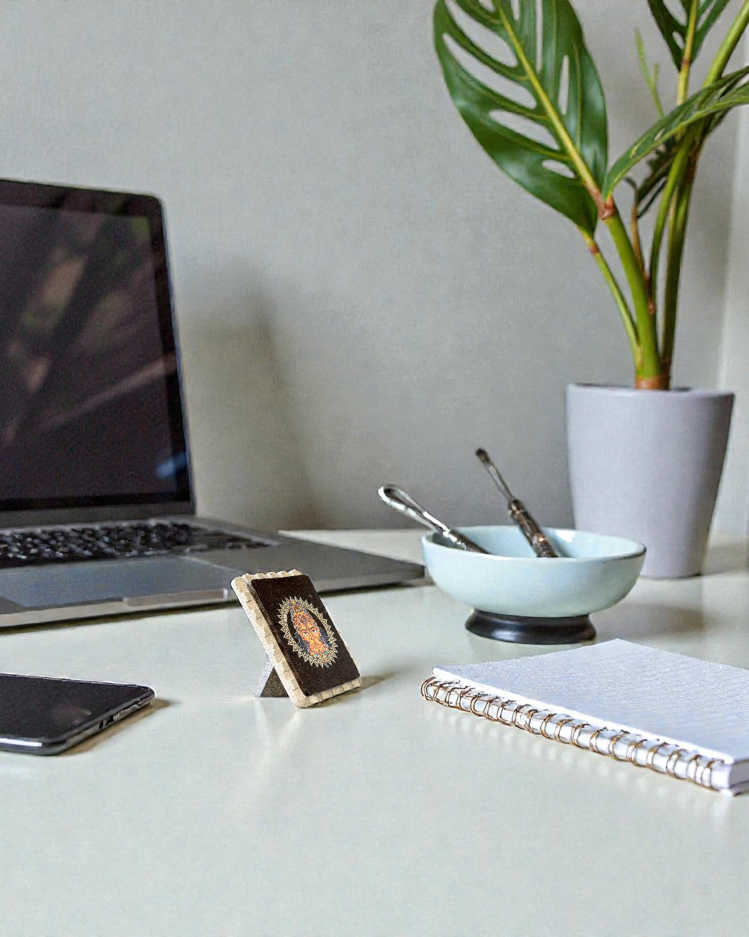 ECOFRIENDLY PRASAAD MUDRIKA - Radiant Hanuman  (Rectangle) On the desk