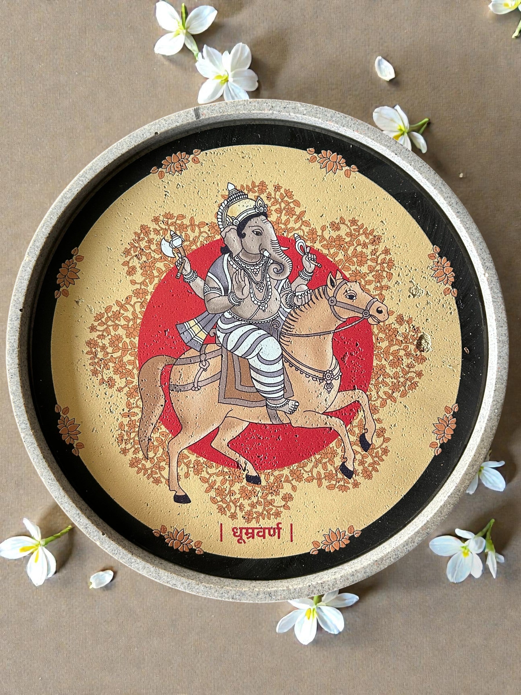 SUSHOBHAN THALI  - ASHTA VINAYAKA SET & GAJANANA (18.5 CM)