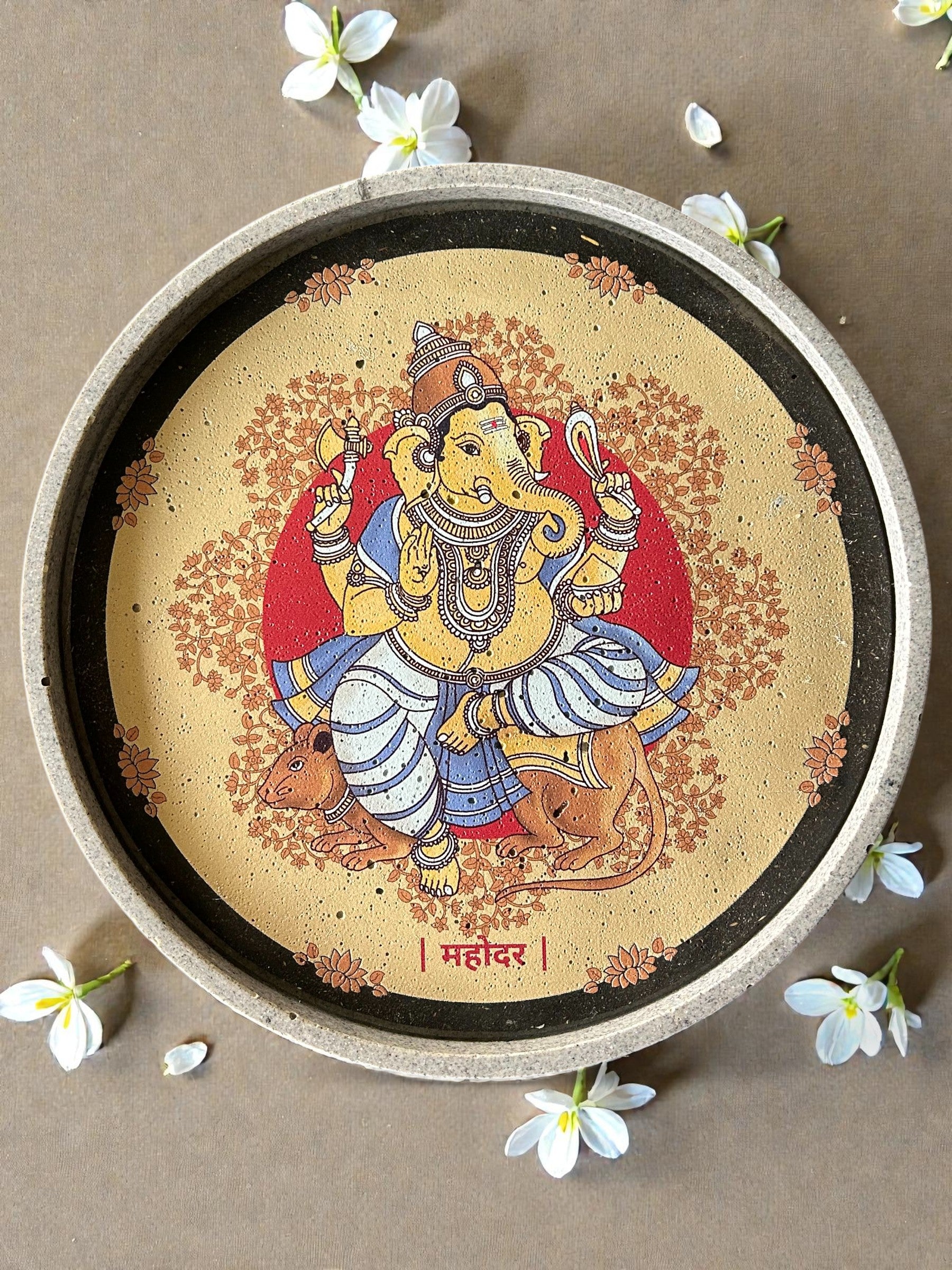 SUSHOBHAN THALI  - ASHTA VINAYAKA SET & GAJANANA (18.5 CM)