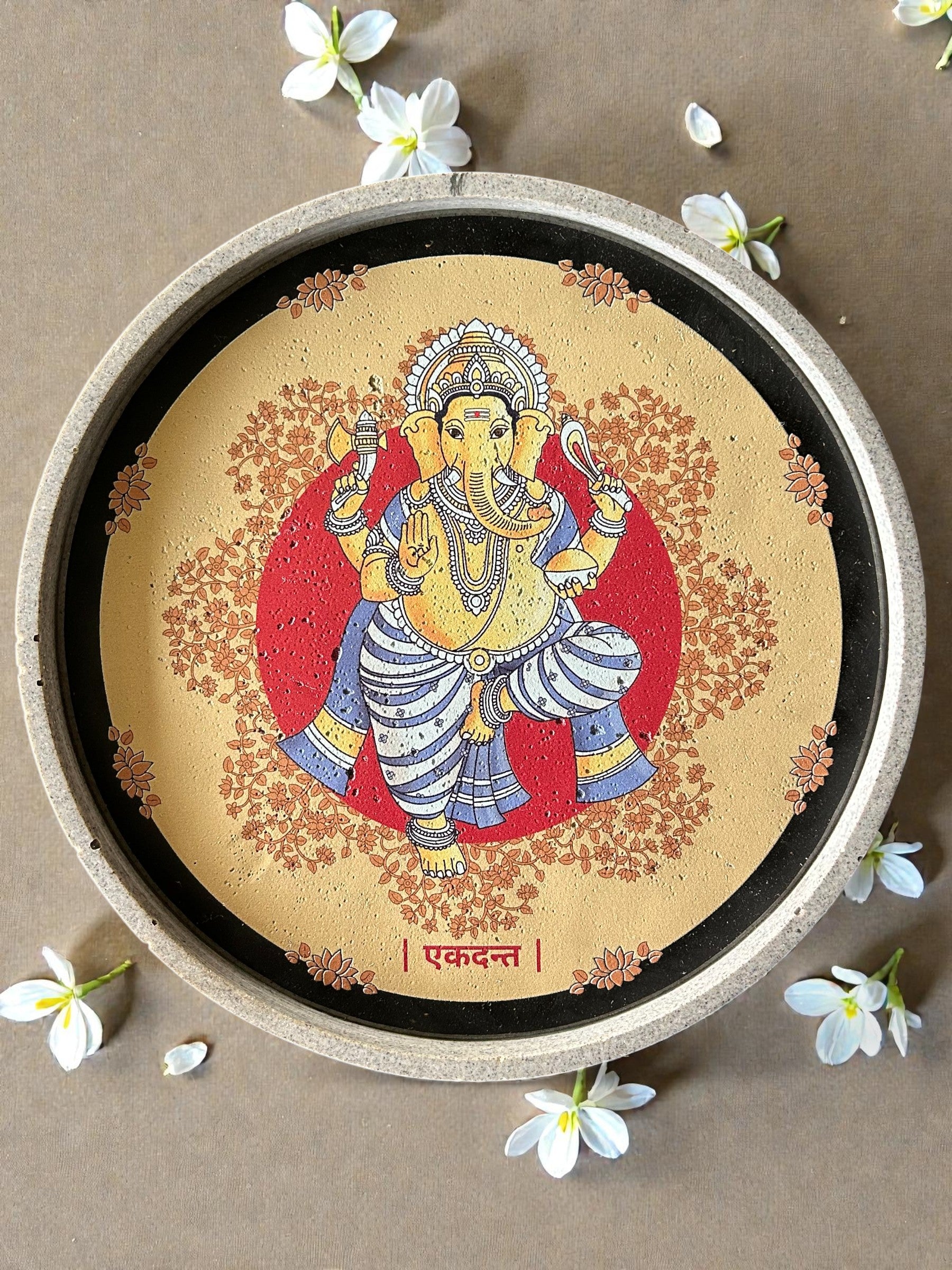 SUSHOBHAN THALI  - ASHTA VINAYAKA SET & GAJANANA (18.5 CM)