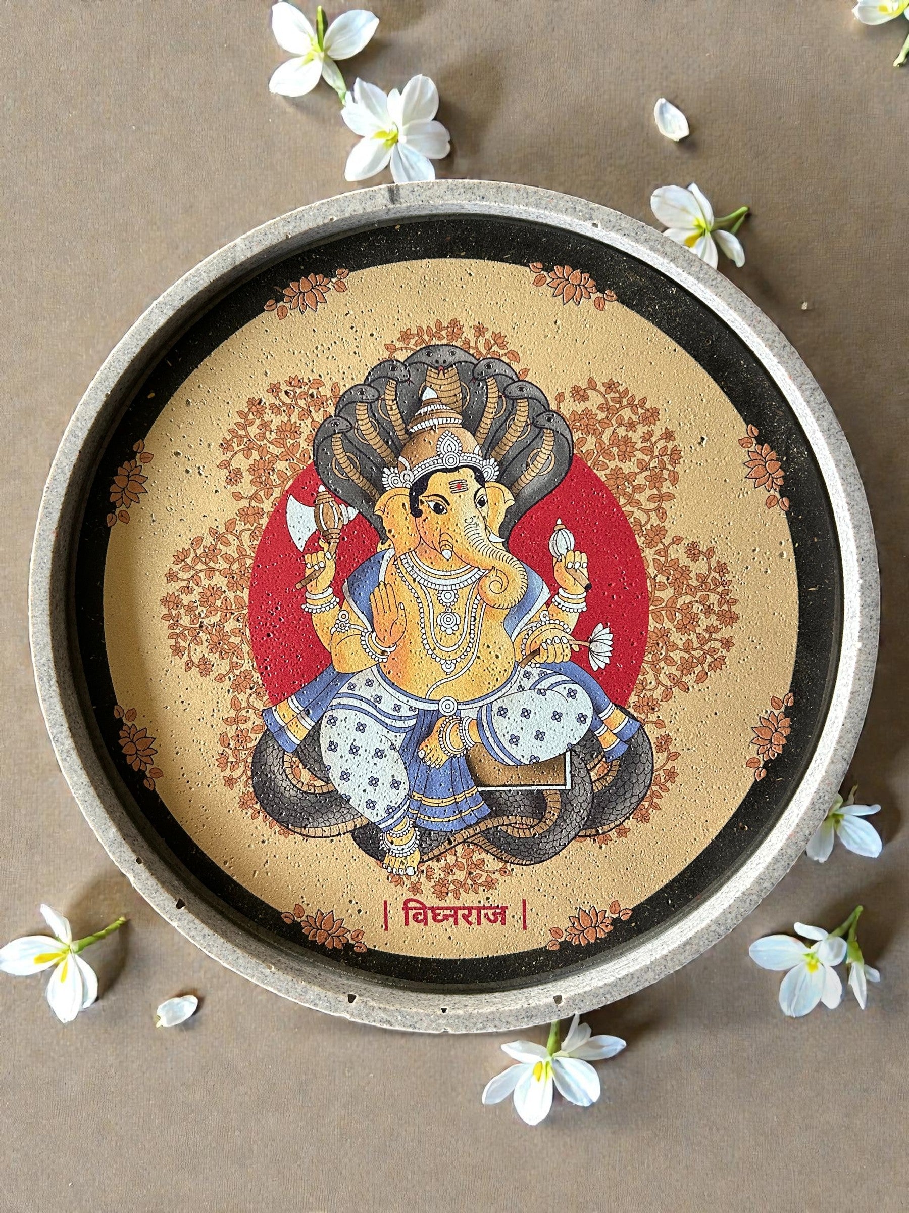 SUSHOBHAN THALI  - ASHTA VINAYAKA SET & GAJANANA (18.5 CM)