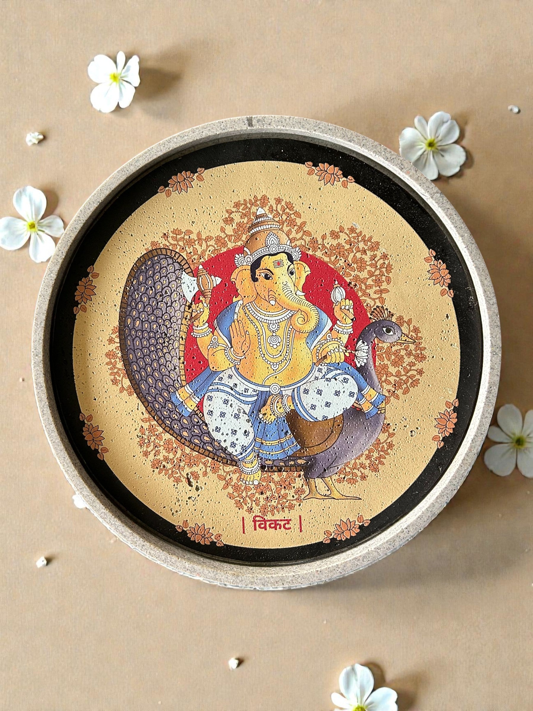 SUSHOBHAN THALI  - ASHTA VINAYAKA SET - Set of 8 (18.5 cm)