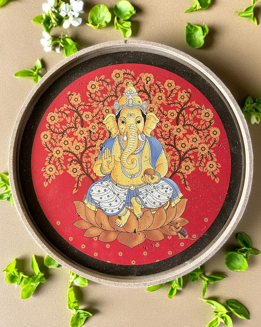 SUSHOBHAN THALI - Ganesha Blessing (25 cm)