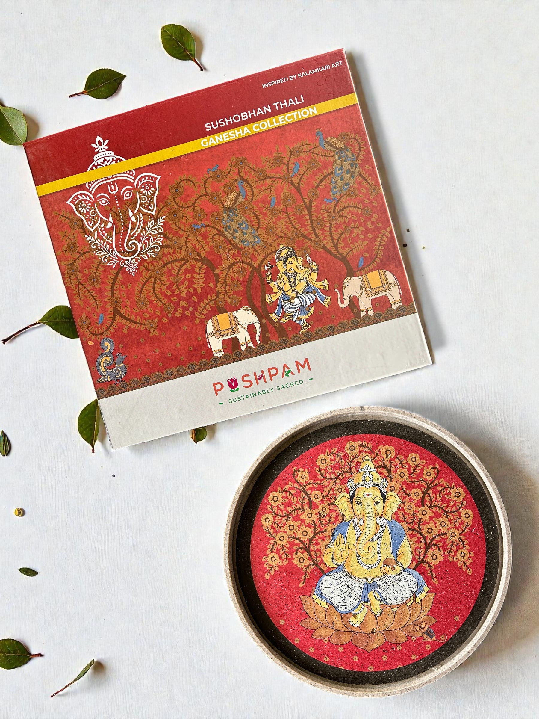 SUSHOBHAN THALI - Ganesha Blessing (25 cm)