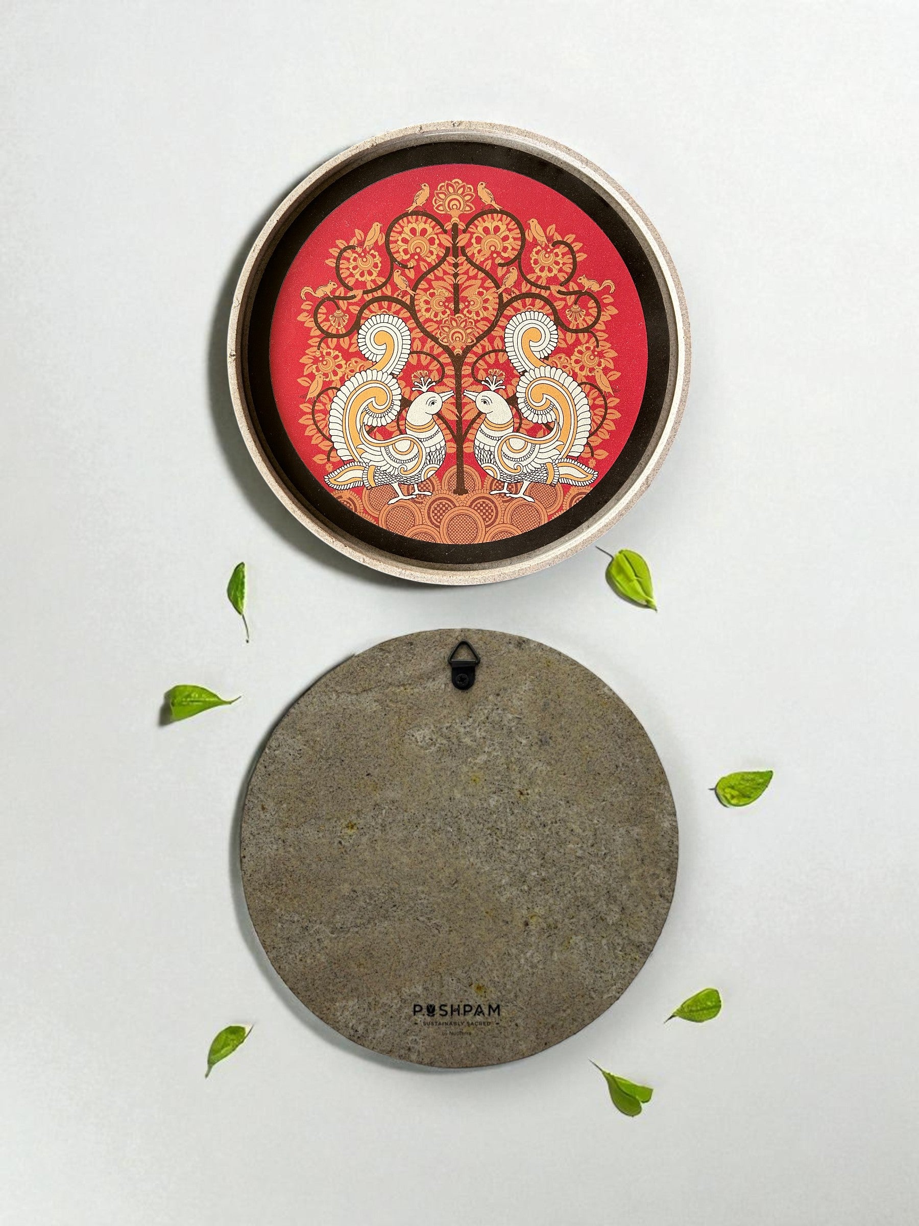 SUSHOBHAN THALI - Peacock Motif (25 cm)