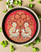 SUSHOBHAN THALI - Peacock Motif (25 cm)
