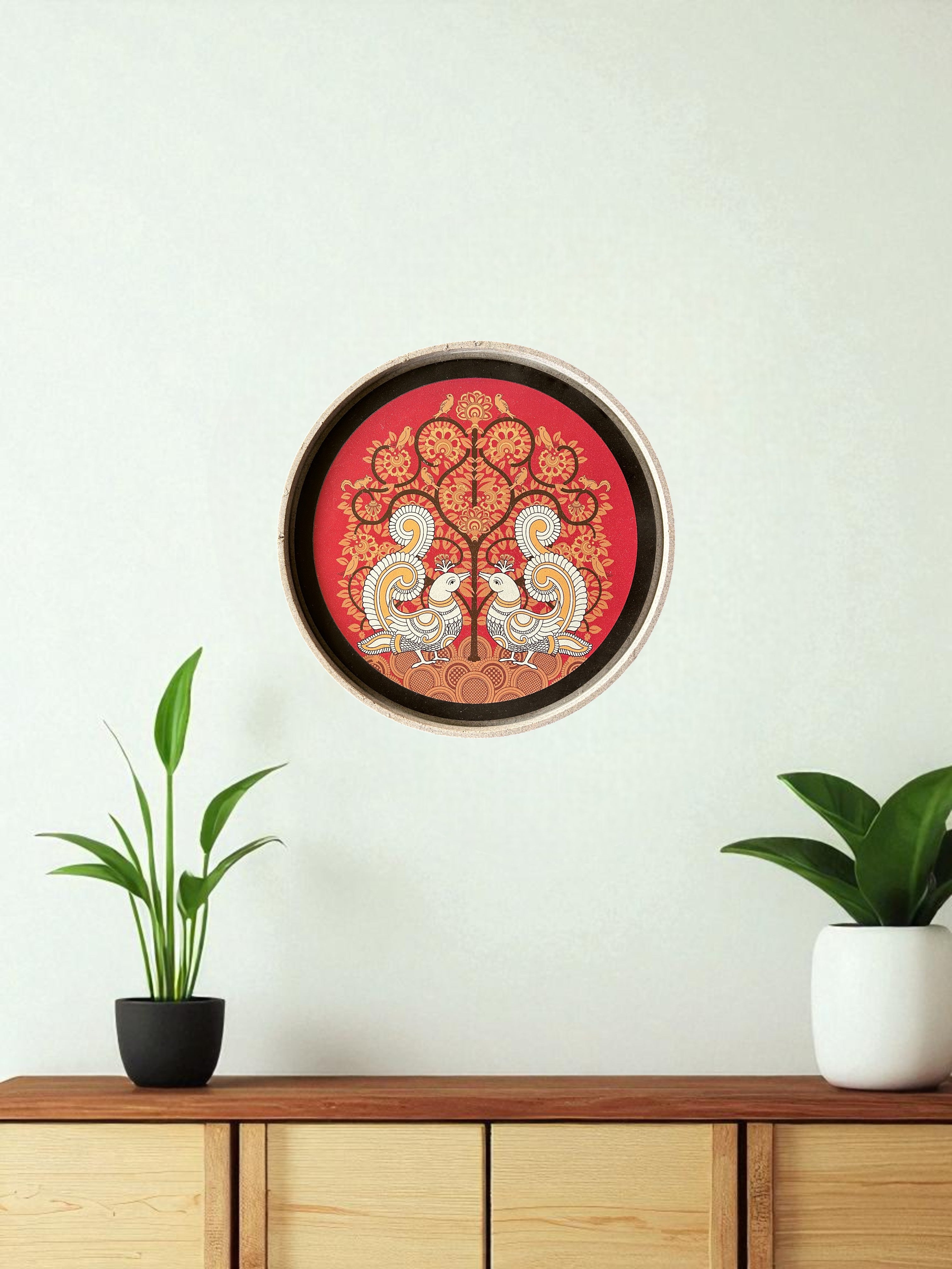 SUSHOBHAN THALI - Peacock Motif (25 cm)