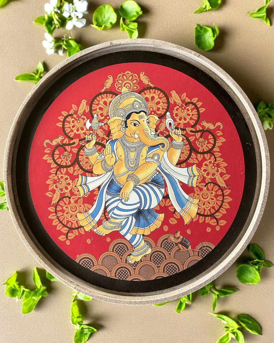 SUSHOBHAN THALI - Dancing Ganesha (25 cm)